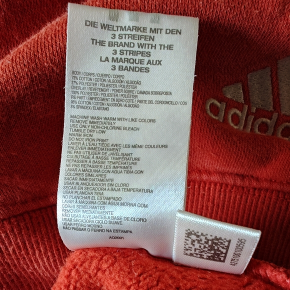 Vintage Adidas Red Hoodie with Blue Stripes - Picture 11 of 14